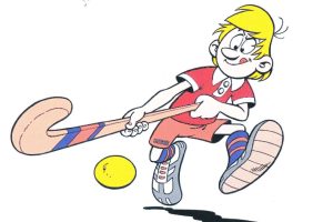 Abrax als Hockeyspieler farbig