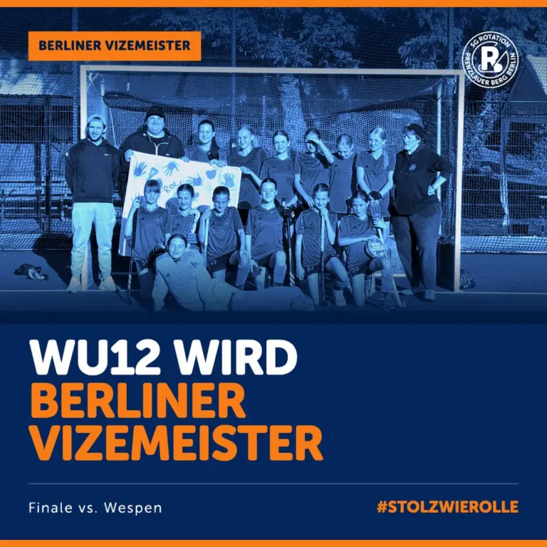 Unsere U12 Teams zeigen starke Leistungen, Nerven & viel Teamgeist am Wochenende der Berliner Endrunden. Wir sind #stolzwierolle auf Euch. 🧡💙

Glückwunsch Mädels 💥🏑👯‍♀️ superstarke Entwicklung über die Saison & großartiger Kampf- & Teamgeist an diesem Wochenende. 🧡💙

Ganz stark Jungs 💪🏑💥. Souverän den Meistertitel in den Prenzlauerberg geholt. Chapeau und auf geht’s zur Ostdeutschen. 🧡💙