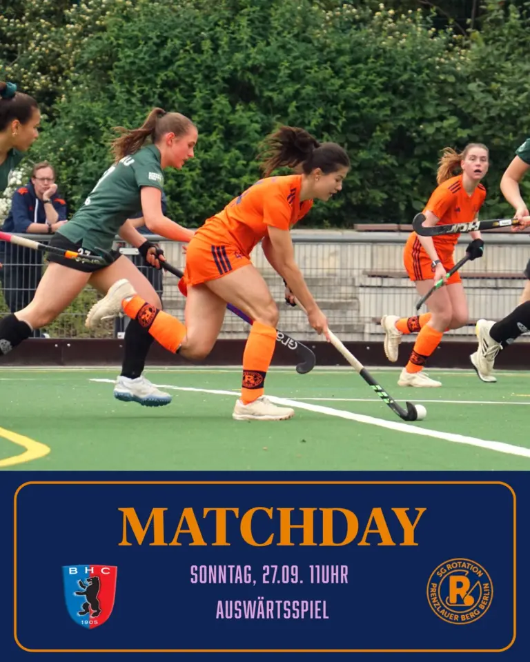 Es geht weiter auf Punktejagd: heute gegen die 2.Damen vom BHC. 

Wir sind ready 🫱🏼‍🫲🏽

#rollerollerotation #rotationhockey