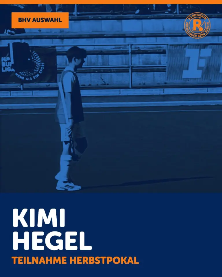 🧡💙🏑 Herbstpokal in der Hauptstadt 🍂
Am vergangenen Wochenende fand in Berlin der Herbstpokal statt. Eine super Gelegenheit für Hockey-Talente aus ganz Deutschland sich den DHB Jugendtrainerteams zu zeigen.
Mit dabei waren die Rotationistas:
wU16: Toni Ludwig & mU16: Kimi Hegel.
Bene Thun konnte leider aufgrund einer Verletzung nicht teilnehmen. Gute Besserung, Bene. Glückwunsch zur Nominierung an euch Drei! #stolzwierolle 🧡💙