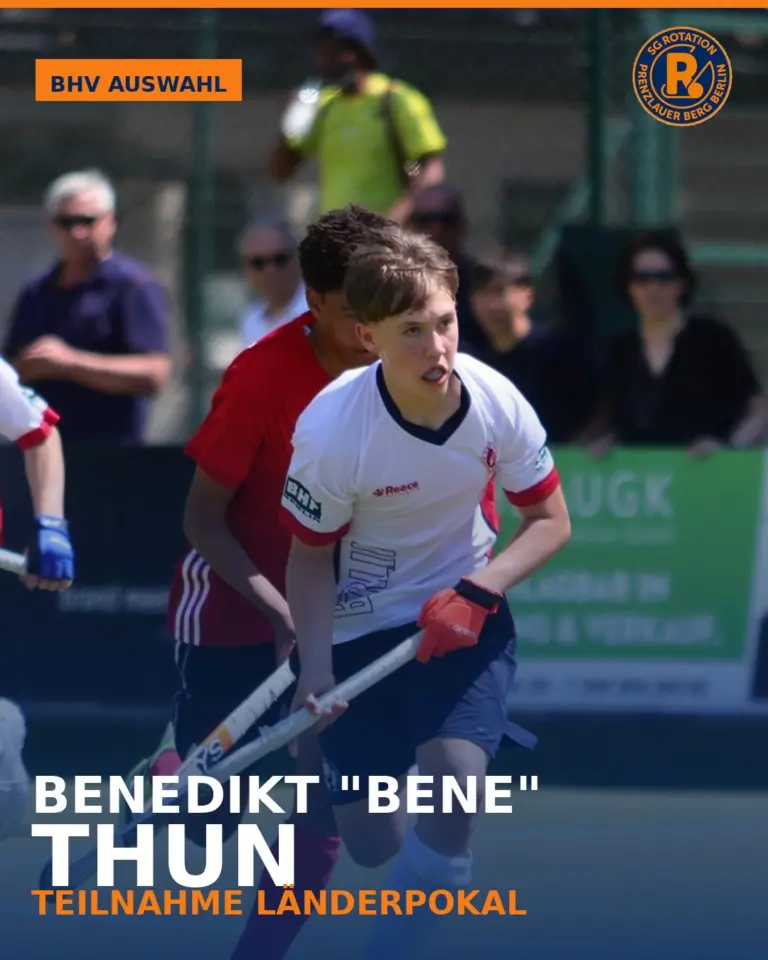 Mit Toni, Bene und Kimi nahmen am vergangenen Wochenende drei unserer Jugendspieler:innen am Länderpokal in München für das Team Berlin teil. Wir gratulieren zu einem erfolgreichen 3. und 5. Platz und sind stolz wie Rolle auf Euch 🏑🧡💙 📸 thx to @ak_hockeyphotos