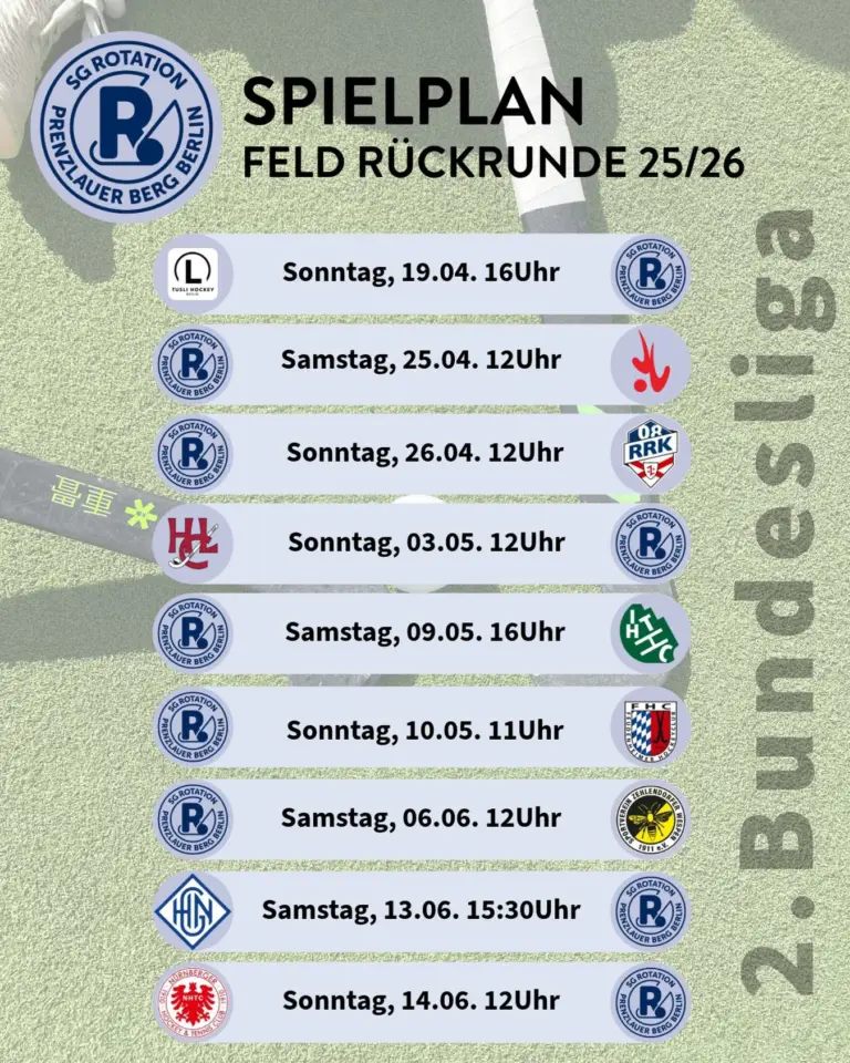 ✨Rückrundenstart✨ 

Morgen startet für uns die Rückrunde in der 2. Bundesliga. Wir sind ready für die nächsten 9 Spiele und freuen uns über alle, die uns unterstützen kommen. 

Wir sehen uns bald! 🧡💙